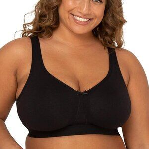 🐈Fruit of the Loom Fit for Me Plus Size Beyond Soft Wireless Cotton Bra 46C